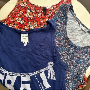 Bundle of 3 tank tops: Dex, Monki, H&M